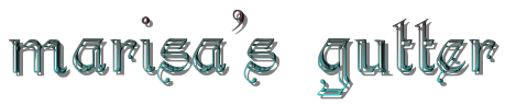 marisa's gutter title graphic